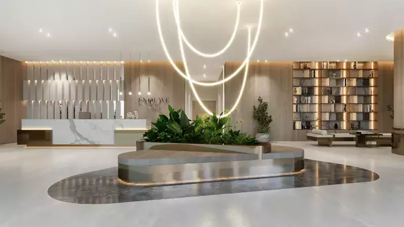 Spacious Lobby - Enqlave by Aqasa